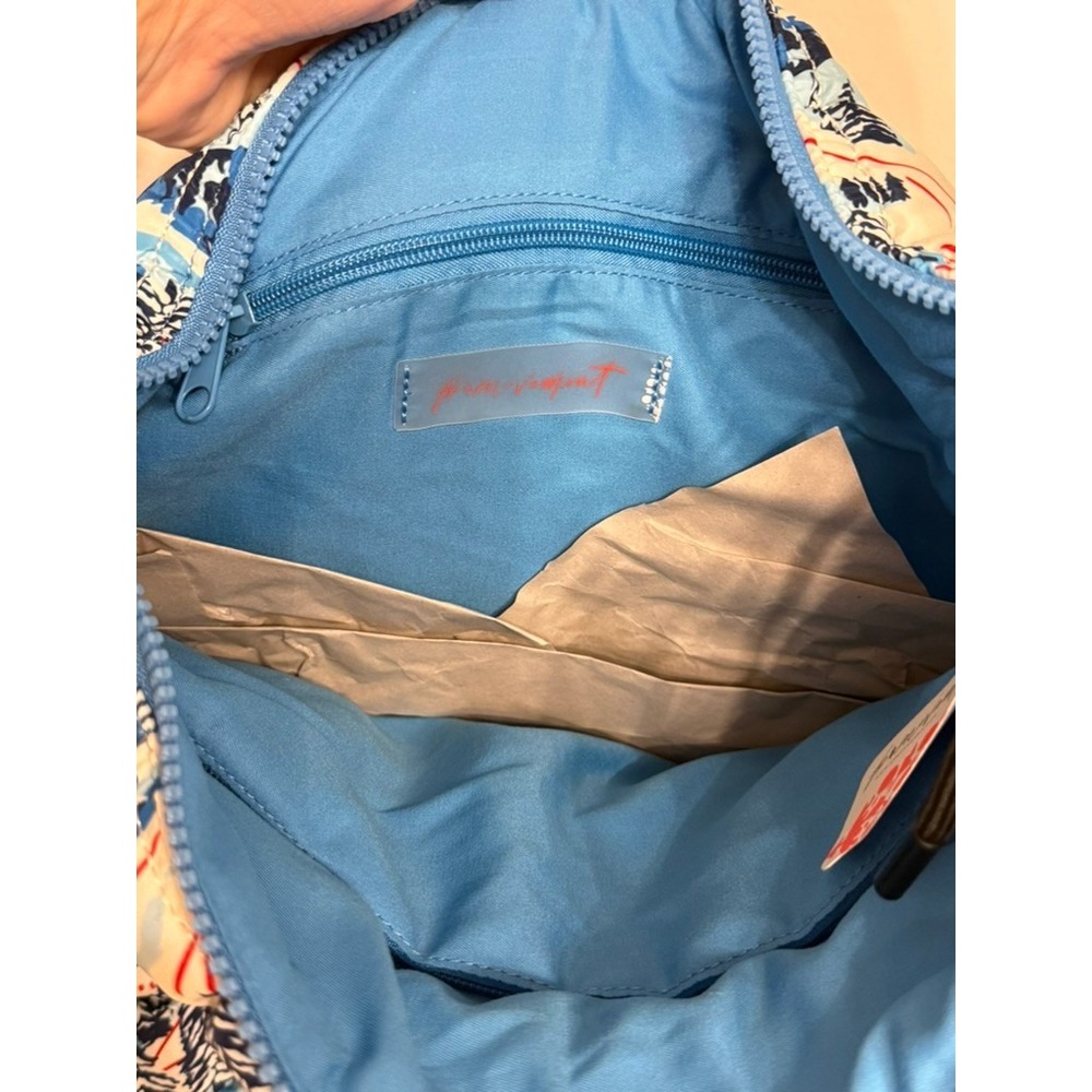 Free People, Quilted Carryall Bag, Alpine Blue, NWT, $78 - Picture 5 of 5